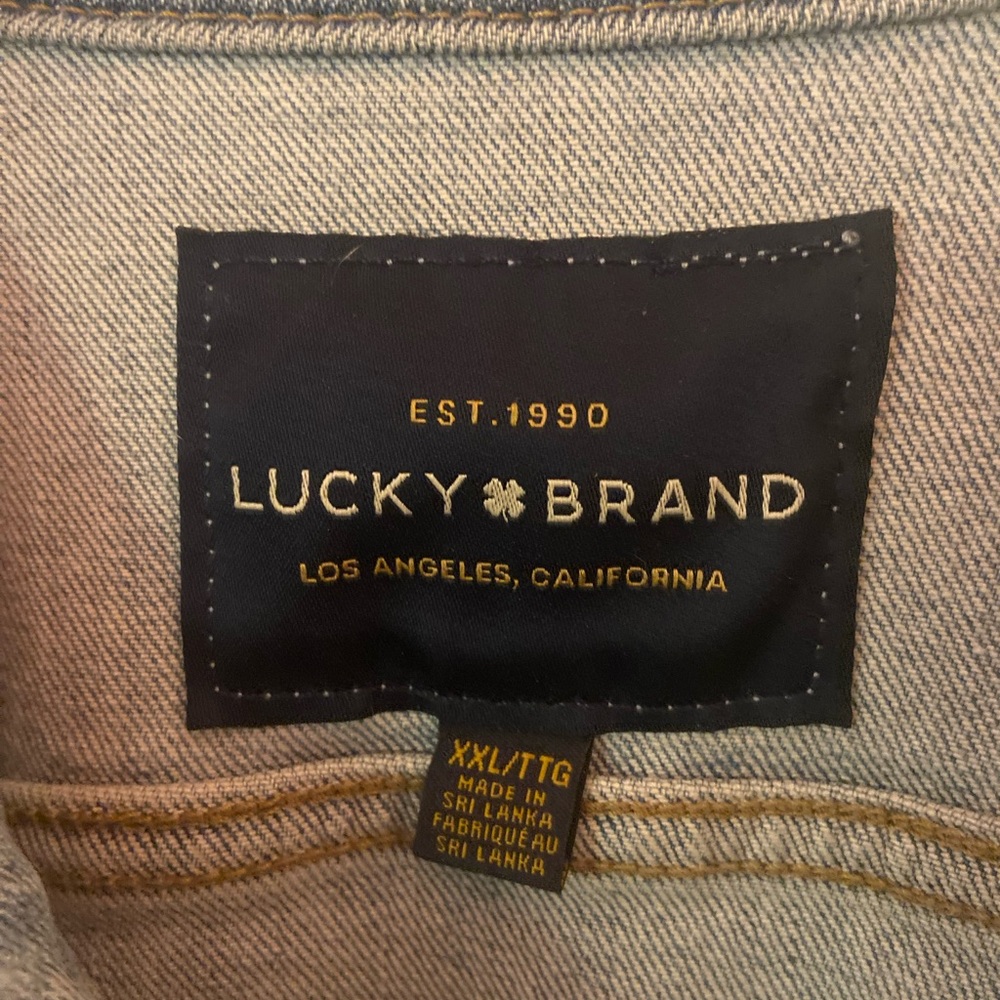 XXL Lucky Brand Tomboy Trucker Jean Jacket NWOT - Picture 2 of 4